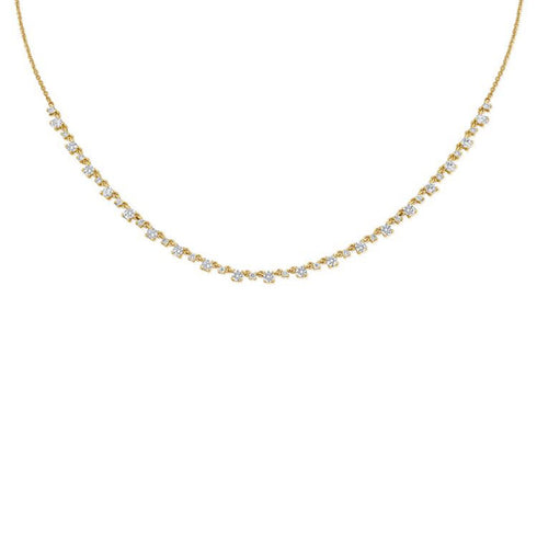 Diamond Station Necklace - 1