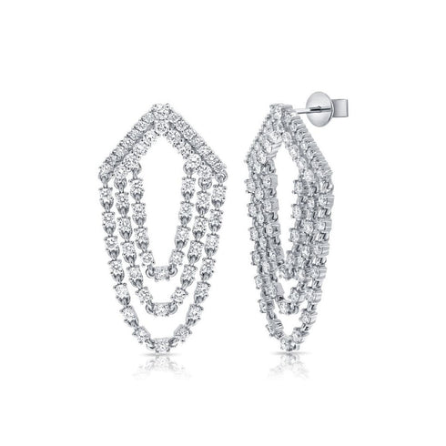 Diamond Drop Earrings - 1