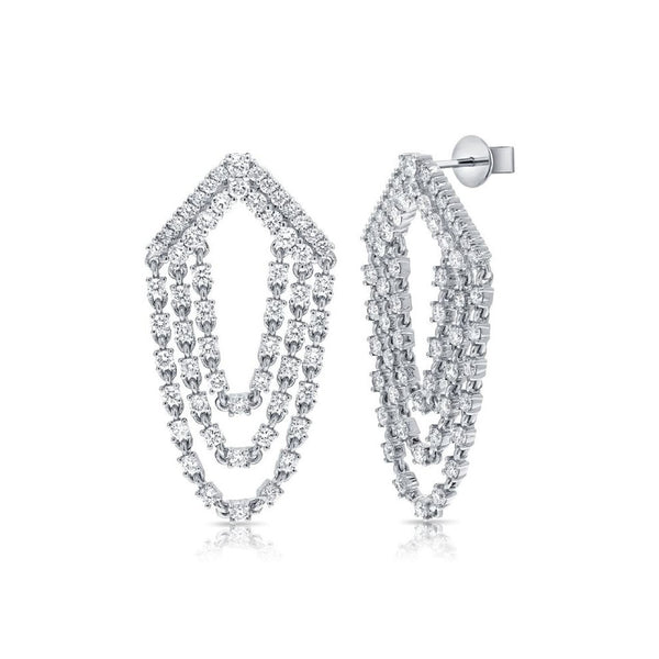 Diamond Drop Earrings - 1