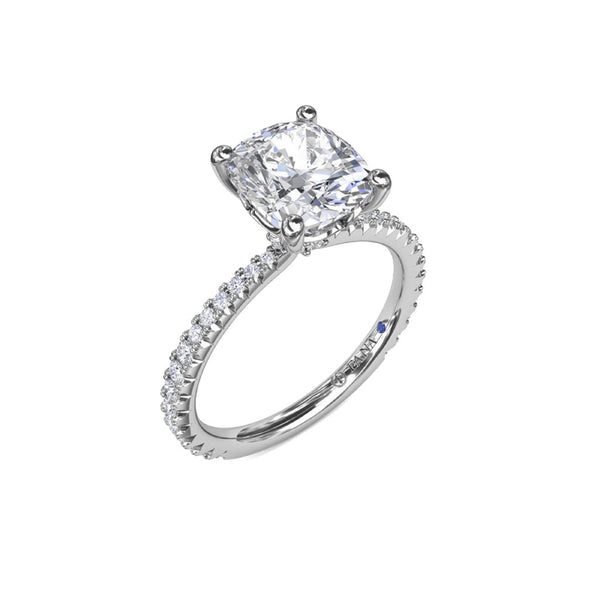 Diamond Collar Engagement Ring - 1
