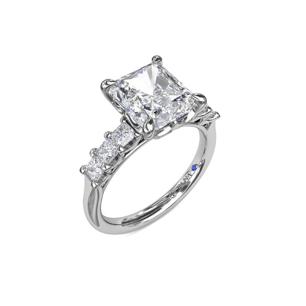 Radiant Diamond Engagement Ring - 1
