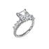 Radiant Diamond Engagement Ring - 1