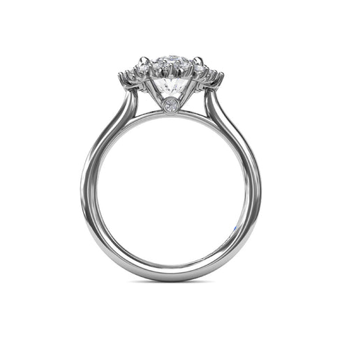 Modern Edge Diamond Engagement Ring - 2