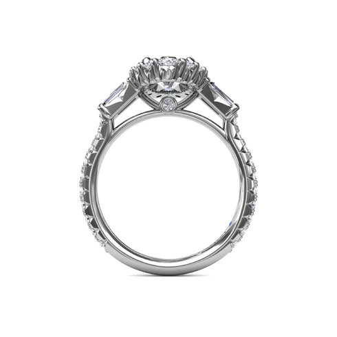 Marquise Baguette Diamond Engagement Ring - 2