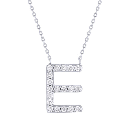 14K Gold & Diamond Initial Necklace - 0.34ct - 1
