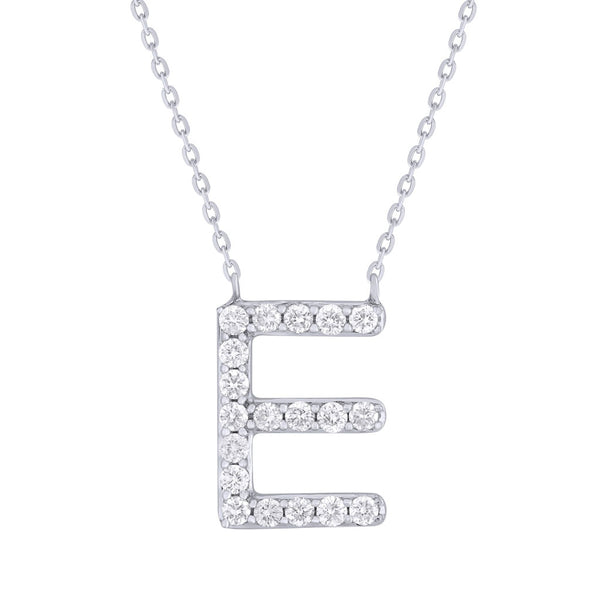 14K Gold & Diamond Initial Necklace - 0.34ct - 1