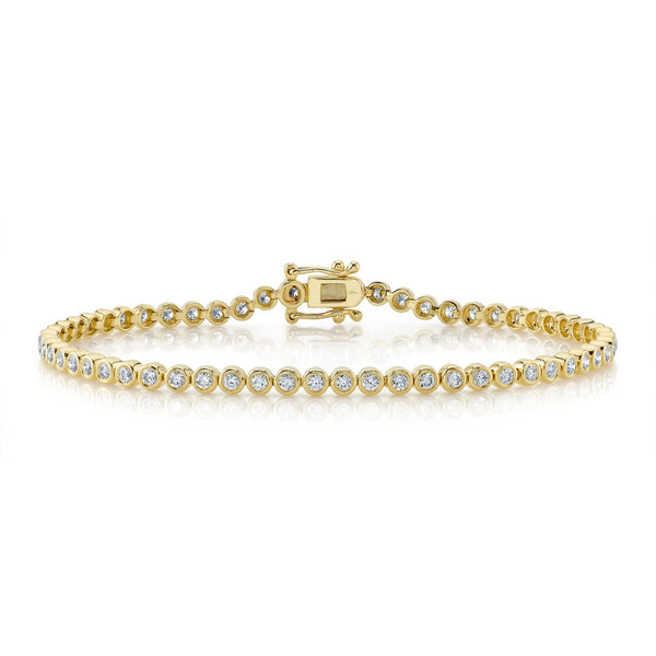 Bailey 1.51ct Diamond Bezel Tennis Bracelet - 1