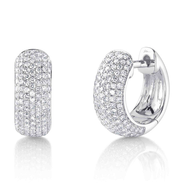 Kate 0.51ct Diamond Pave Huggie Earring - 1