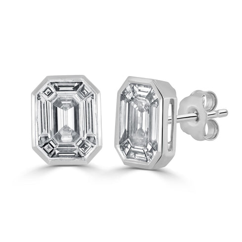 14k Gold & Pie-Cut Diamond Studs - 0.86ct - 1