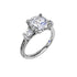Double Baguette Diamond Engagement Ring - 1