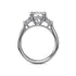 Double Baguette Diamond Engagement Ring - 2