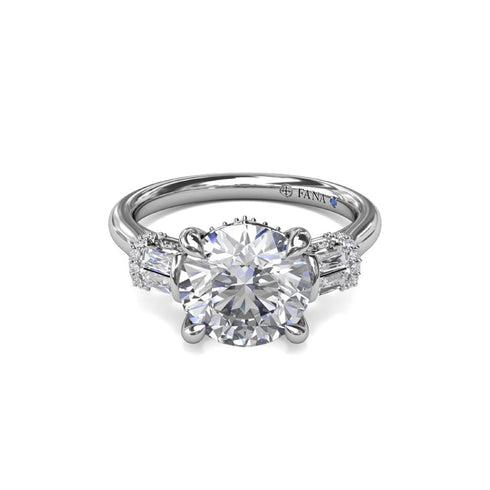 Double Baguette Diamond Engagement Ring - 3