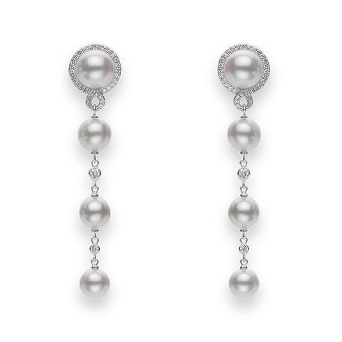 Petit Soleil Akoya Cultured Pearl Drop Earrings - 1