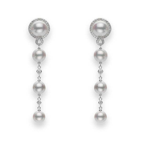Petit Soleil Akoya Cultured Pearl Drop Earrings - 1