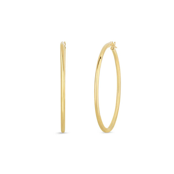 Roberto Coin Perfect Hoop Large Earrings - 1