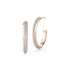 Grant 18K Diamond Knife Edge Hoop Earrings - 1