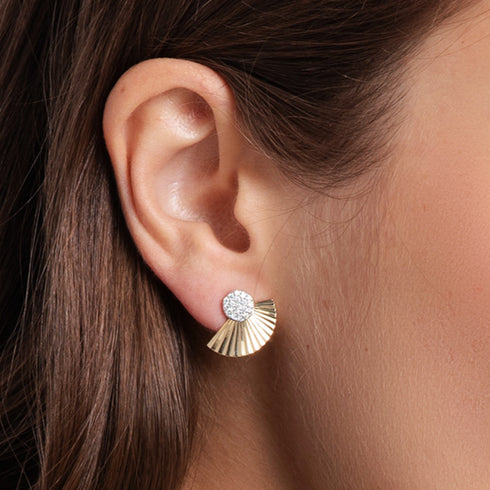 Aura Fan Earrings - 2