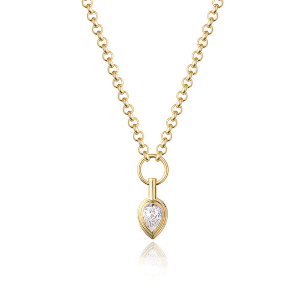 Pear Layered Drop Necklace - 1