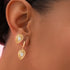 Pear Shape Diamond Layered Studs - 2