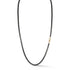 Garnett Sterling Silver Chain Link Necklace With 18K Rose Gold Clasp - 1