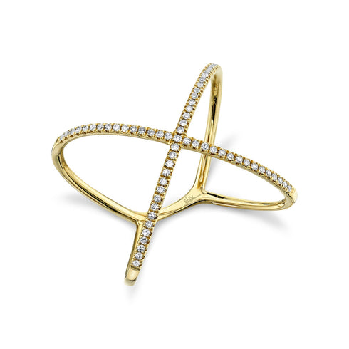 Kate 0.18ct Diamond "X" Ring - 1