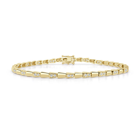 14K Gold & Diamond Bracelet - 0.43ct - 1