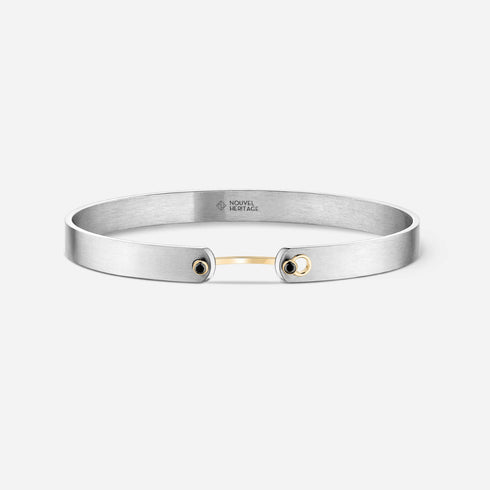 Paris From The Sky GM Mood Bangle with Black Diamonds - 2