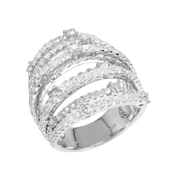 18k Gold & Diamond Cocktail Ring - 3.75ct - 1
