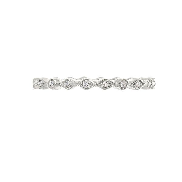 Isabella White Diamond Band - 1