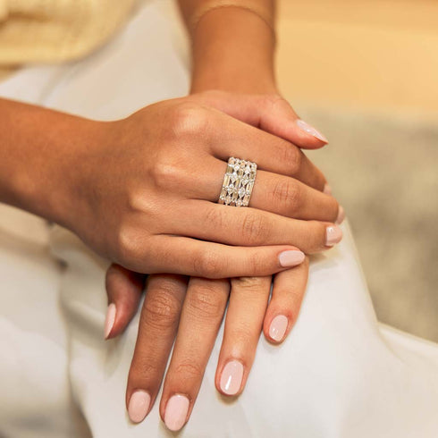 5 Row Diamond Eternity Ring - 2