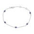 14k Gold & Diamond Evil Eye Bracelet - 0.30ct - 1