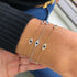 14k Gold & Diamond Evil Eye Bracelet - 0.30ct - 2
