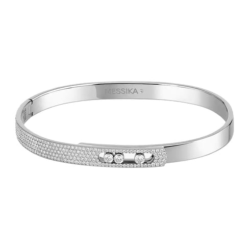 Move Noa Half Pavé Bangle Small - 1