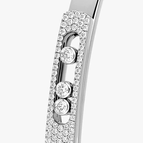 Move Noa Half Pavé Bangle Small - 2