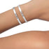 Move Noa Half Pavé Bangle Small - 3