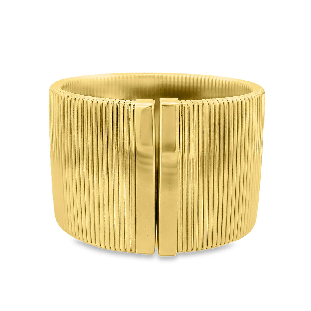 Wide Tubogas Cuff Bracelet