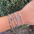 14k Gold Diamond & Sapphire Link Bracelet - 3