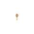14k Itty Bitty Tennis Racket Stud - 2