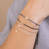 14k Midi Bitty Pavé Diamond Star of David Cord Bracelet - 3