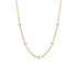 14k 5 Prong Diamond Quad Station Box Chain Necklace - 2