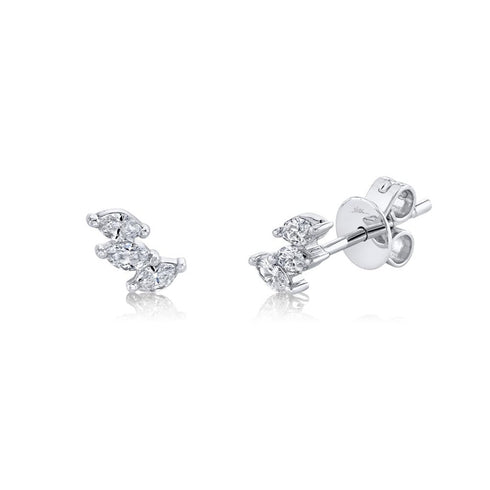 Colette 0.27ct Diamond Marquise Stud Earring - 1