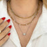 14k Gold Paperclip Link Chain Necklace - 2
