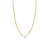 14k Floating Diamond Small Box Chain Necklace - 2