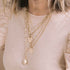 14k Medium Paperclip Rolo Chain Necklace with Fob Clasp Drop - 3