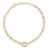 14k Single Large Diamond Link Small Mariner Chain Bracelet - 2