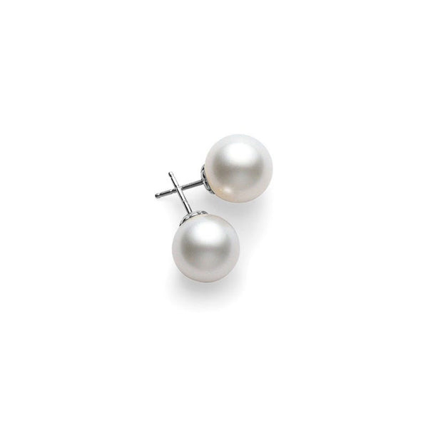 White South Sea Stud Earrings in 18K White Gold - 1