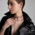 Clive 18K Gold All Diamond Clasp Boa Chain Necklace - 2