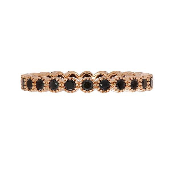 Bezel Black Diamond Band - 1