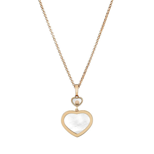Happy Hearts Rose Gold Necklace - 2