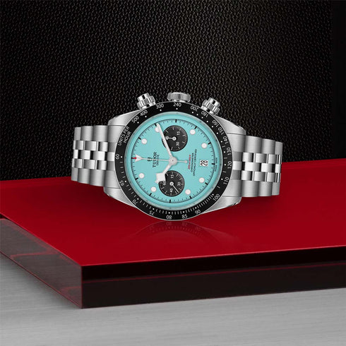 Black Bay Chrono "Flamingo Blue" Watch - 7